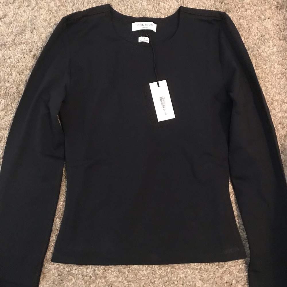 Aritzia Black Long Sleeve Top New with tags